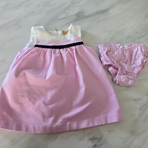 Kate Spade Pink and White Baby Outfit